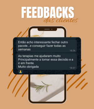 feedbacks das clientes - Carinna de Carvalho